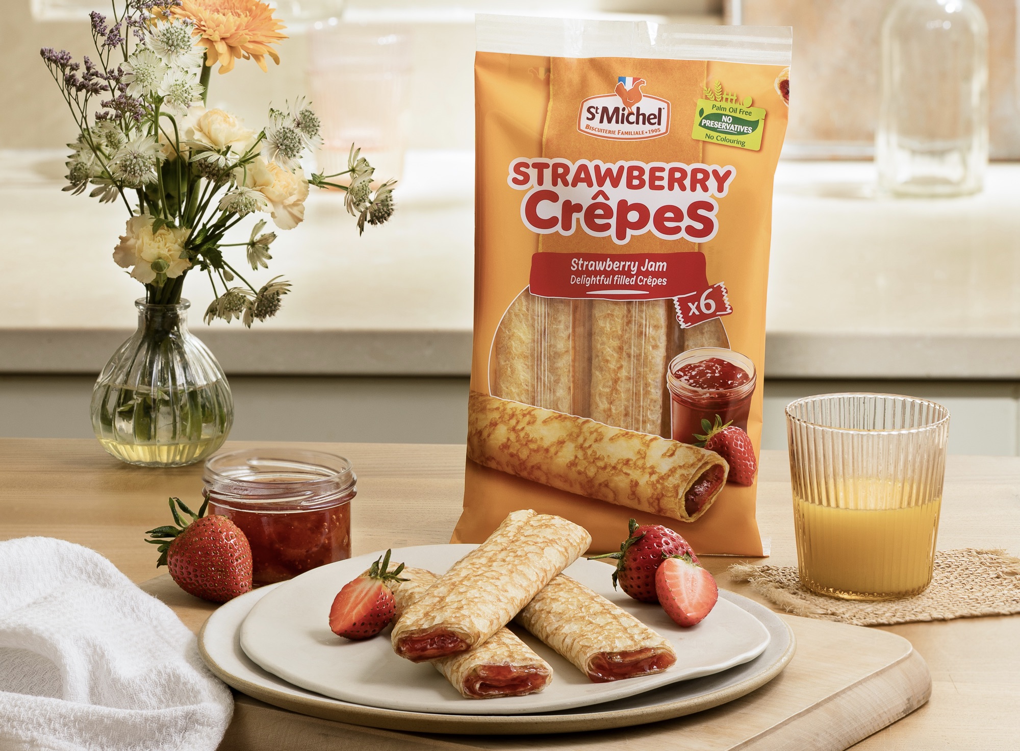 Strawberry Crêpes